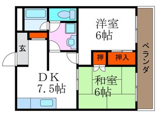 シャト－小西の物件間取画像